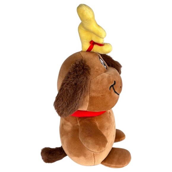 Dr. Seuss Max Plush Dog Reindeer From the Grinch Antlers Stuffed Animal Aurora - Picture 5 of 10